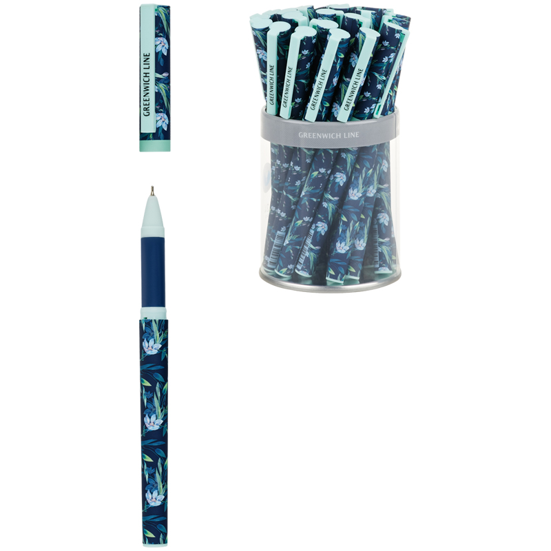 Ручка шар Greenwich Line  синяя,игольч.стержень 0,7мм/24шт (Ф*), код: у9127