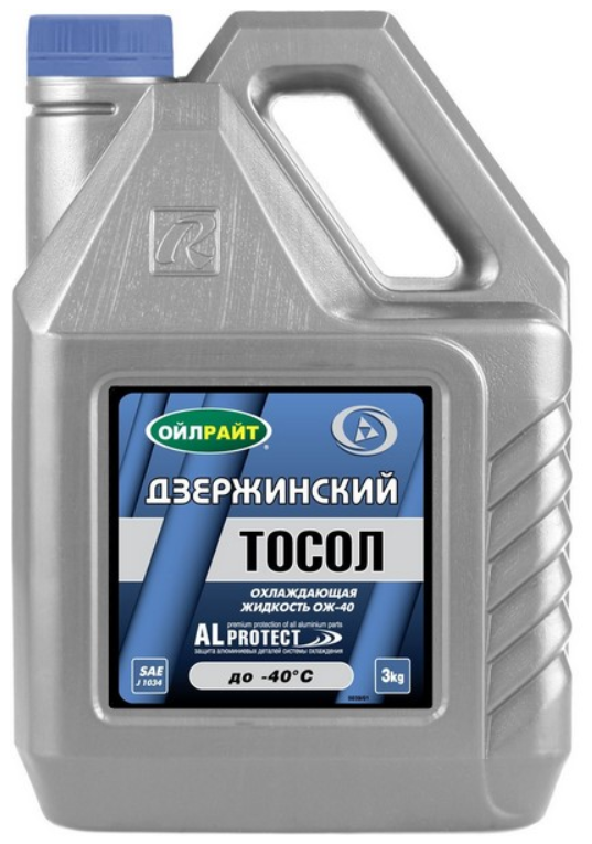 АВТО Тосол   3,0 кг ОЖ-40 ТМ Oilright Дзержинский 6шт (Ф*), код: ф0211