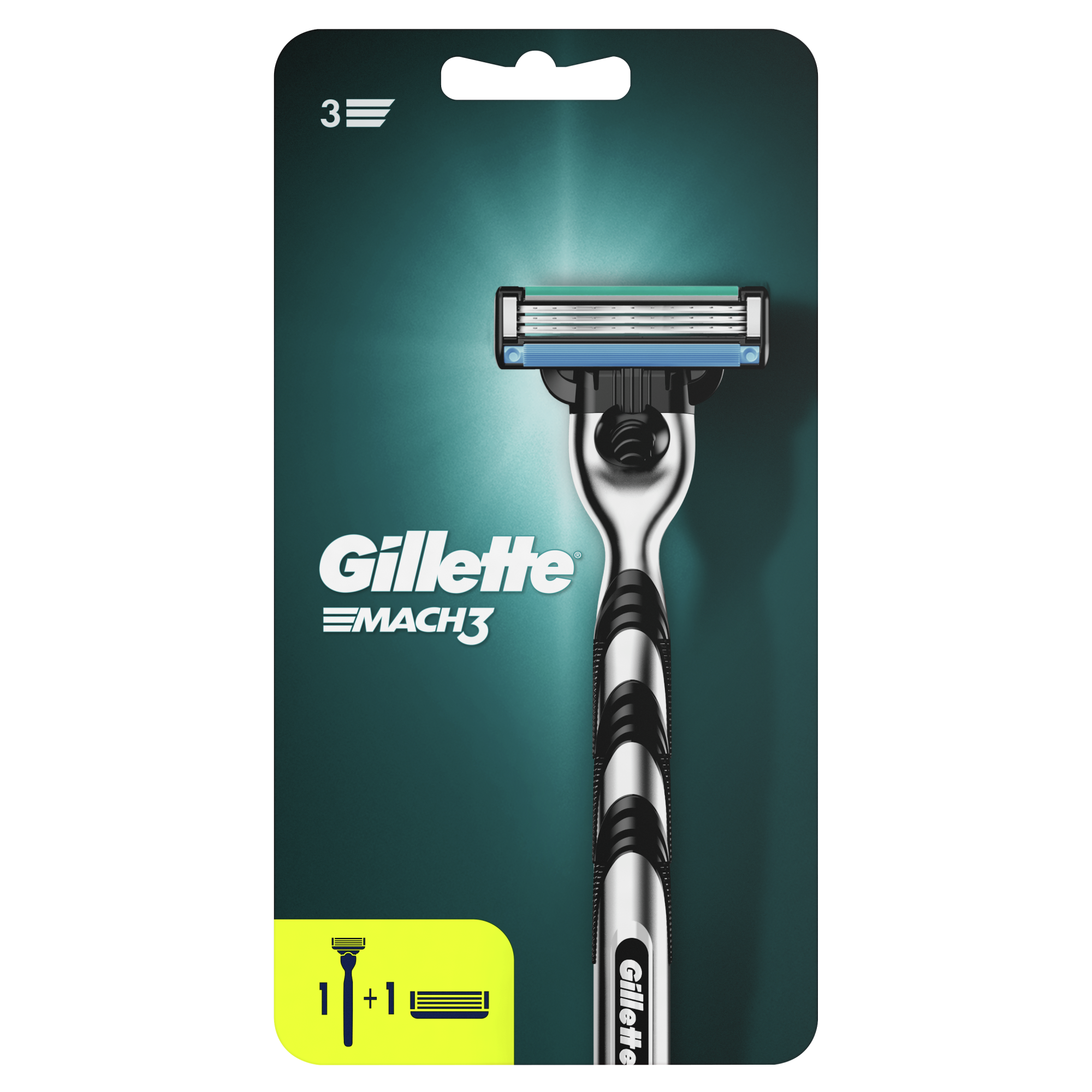 Станок/бритва для бритья GiIIette Мак 3 с 2 сменными кассетами, код: у2524