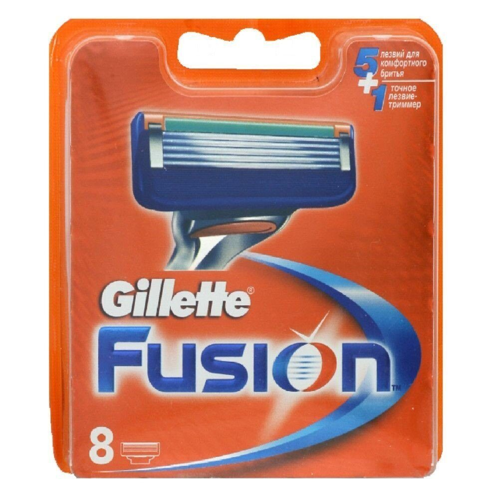 Кассеты сменные для бритья GiIIette Fusion 8 шт., код: у3285