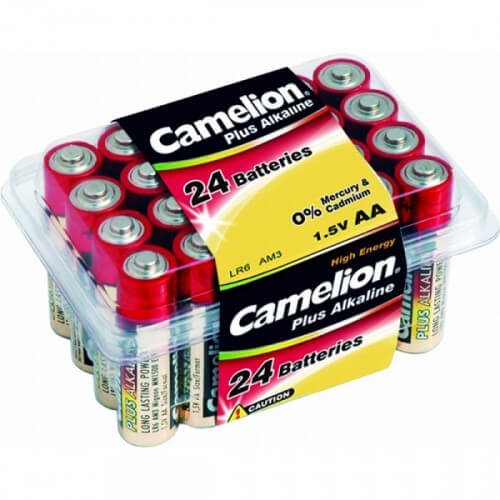 Батарейки пальчиковые Camelion LR06 plus алкалиновые/24 шт в упак/цена за упаковку, код: Т4943