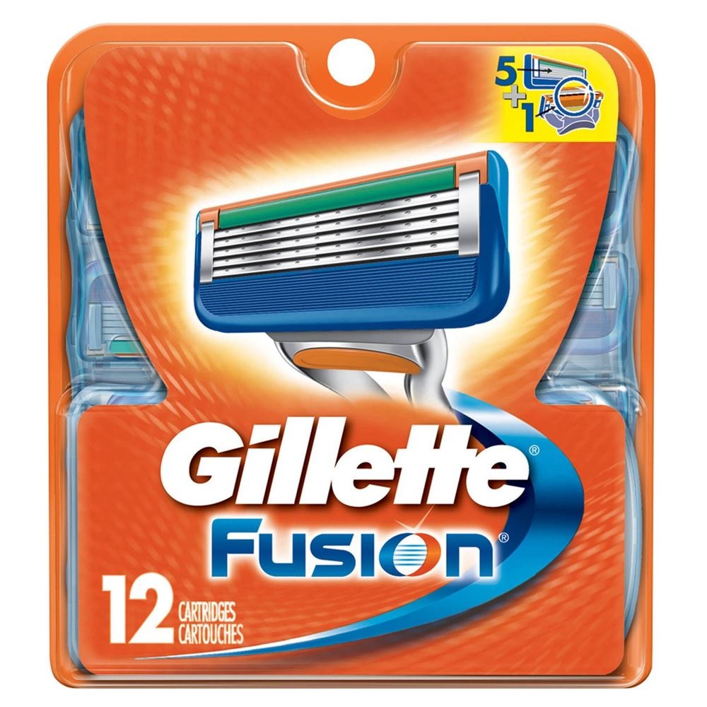 Кассеты сменные для бритья GiIIette Fusion 12 шт, код: у3284
