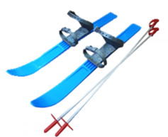 Лыжи детские Олимпийский чемпион с палками (Ф*), код: ф0731