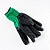 Перчатки нейлоновые вспененные Зеленые полный облив/12 шт, код: т7574