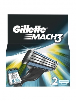 Кассеты сменные для бритья GiIIette Mach 3 2 шт., код: т9796
