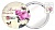 Косм Зеркало карманное круг 7,5см серия Цветы в ОРР MIR001/005 (Ф*), код: у5692
