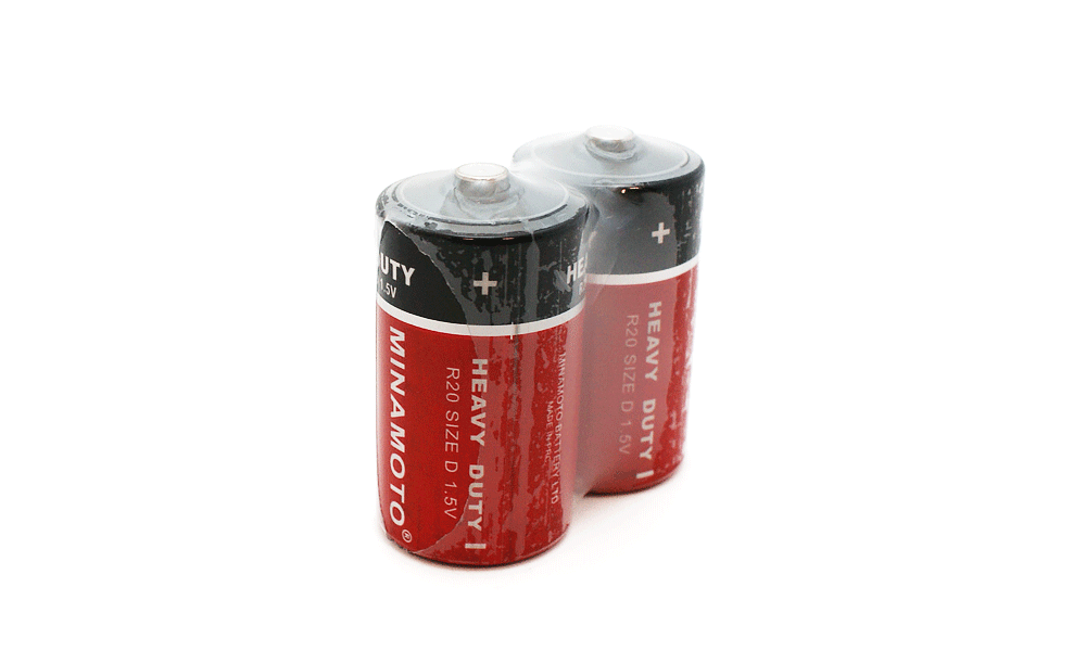 Батарейки большие Минамото R20/ спайке 2 шт/12шт цена за спайку  (Ф*), код: с9879