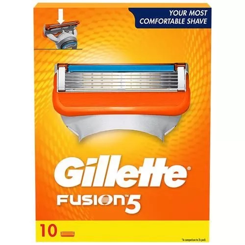 Кассеты сменные для бритья GiIIette Fusion 10 шт., код: ф1071