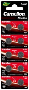 Батарейки на часы AG02 Хамелеон 396/на карте 10шт/цена за карту, код: Т0005