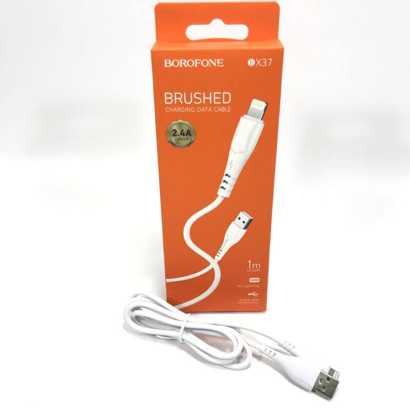 Зарядное кабель BOROFONE ВX37/ВХ51 iPhone 1м ПВХ 20572 (Ф*), код: у6832