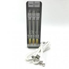 Зарядное кабель Micro USB 3в1 HOCO iPhone+Micro+Type-C 2.1A 1м Rose Gold (Ф*), код: у6834