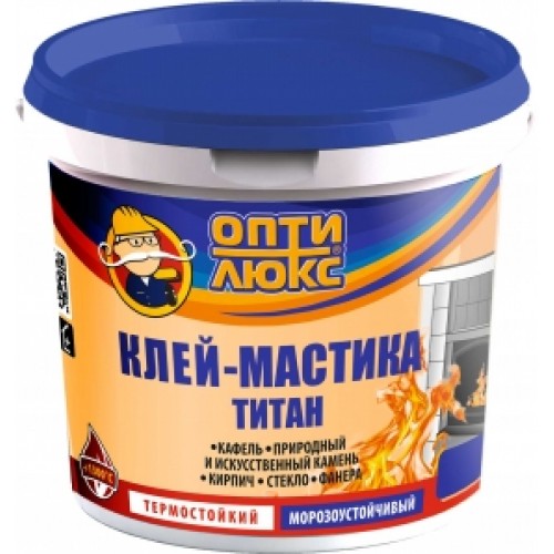 Клей ТИТАН 1,8 кг МАСТИКА Оптилюкс ведро /12шт (Ф*), код: у8823