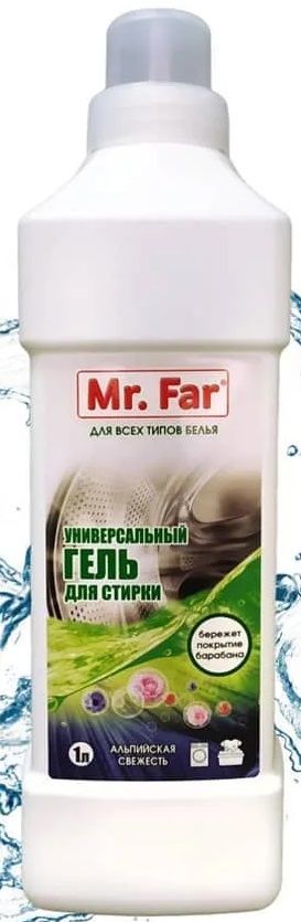 СМС АВТ Mr. Far 1 л Гель для стирки Без фосфатов (Ф*), код: Т2596