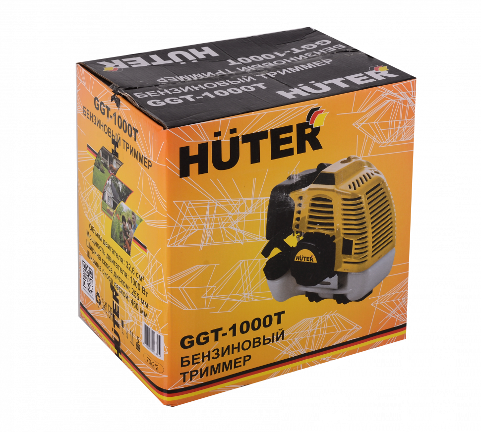 Триммер бензиновый Huter GGT-1000Т Неразборная штанга 1000Вт, код: С0374