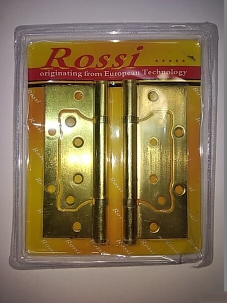 Петля ПН дверная бабочка ROSSI №5 125мм+саморезы 2шт 5852/4768 (Ф*), код: Р7061
