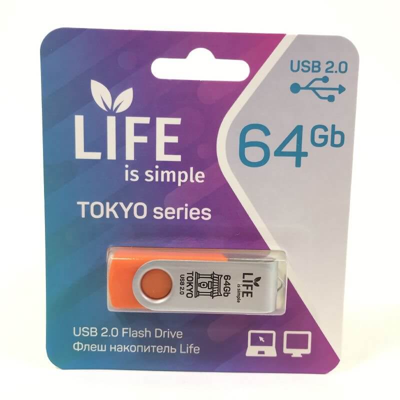 Флеш -карта УСБ 64 Гб Life Tokio 29365 (Ф*), код: 32831