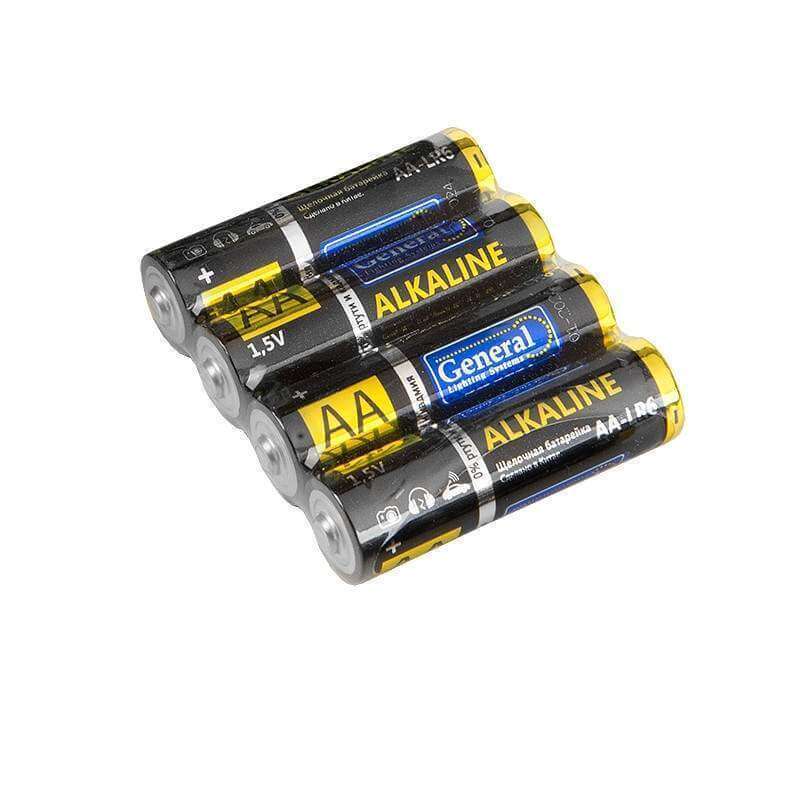 Батарейки пальчик General Alkaline 716347  4шт цена за спайку./24шт (Ф*), код: у6418