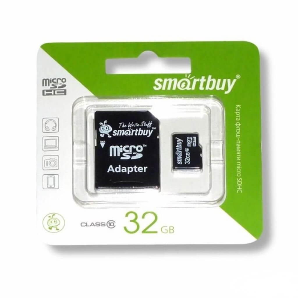 Флеш -карта  SD 32Г QUMO  для ТЕЛЕФОНА SmartBuy 22086 (Ф*), код: с4017
