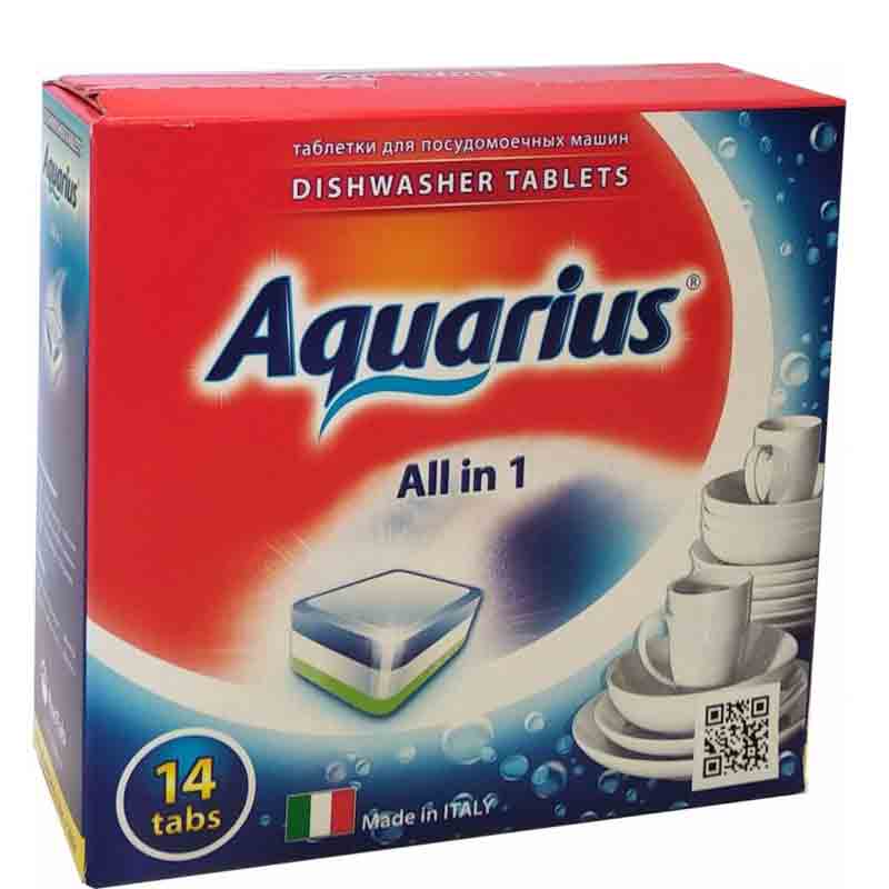 Таблетки для посудомоечной машины AGUARIUS 14 шт, код: у9060