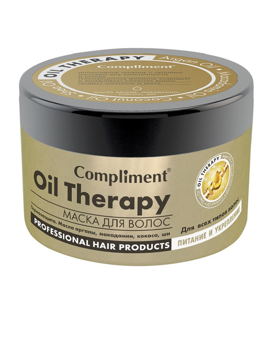БАЛЬЗАМ МАСКА Compliment Oil Therapy д/ всех тип волос.Питание и укрепл. 500мл (Ф*), код: у3858