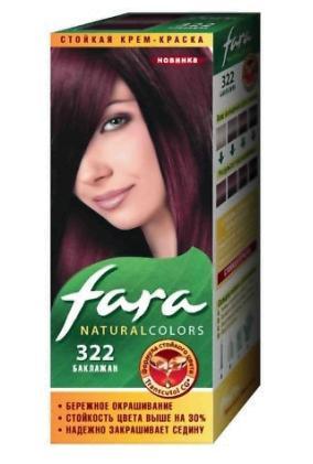 Краска для волос Fara Natural Colors 321,322 темный баклажан/баклажан, код: 20887