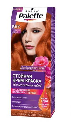 Краска для волос Palette КR7 Роскошный медный, код: с8224