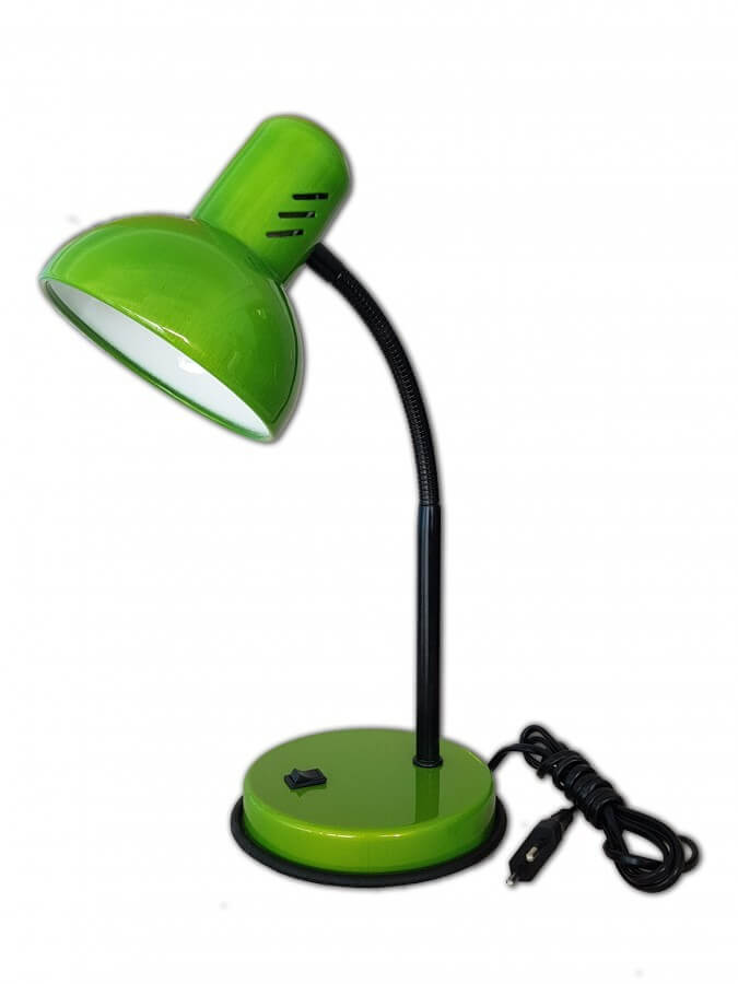 Светильник Лампа настольная Трансвит НТ 2077А 60W Е27 металл в асс белый, вишневый, зеленый (Ф*), код: у6399
