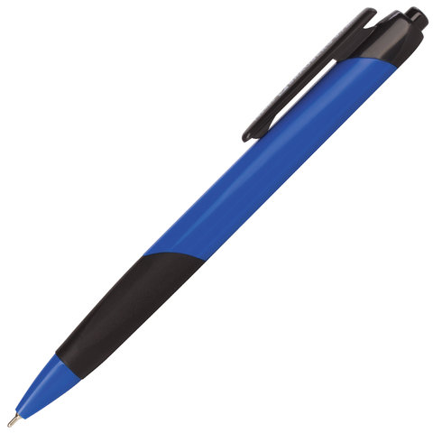 Ручка авт шар BRAUBERG Booster синяя 1мм/12шт 142483 (Ф*), код: ф1312