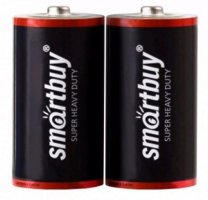 Батарейки средние Smartbuy R14 спайка 2шт 343 SBBZ-C02S (Ф*), код: у9794