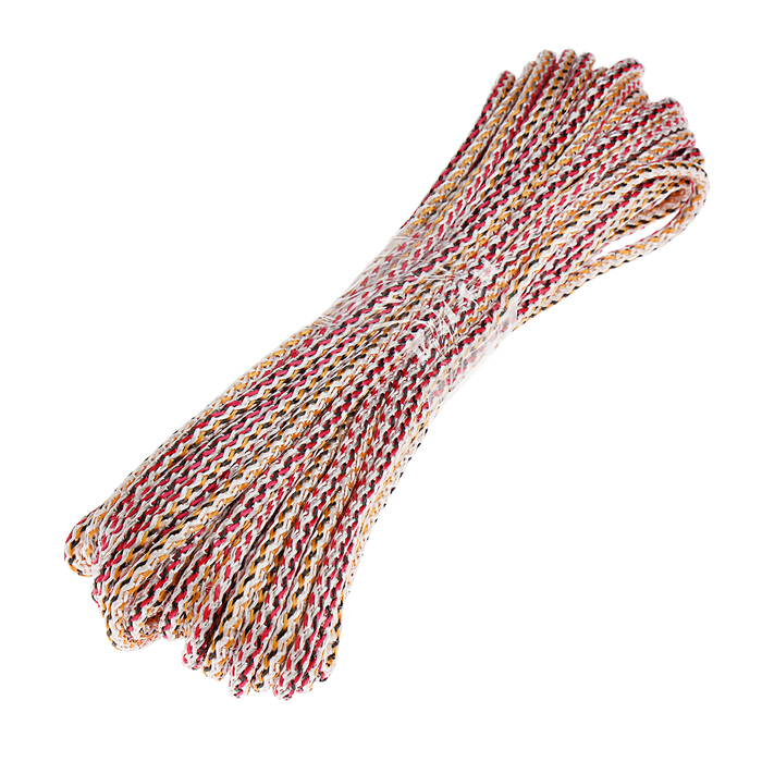 Веревка - шнур  Д-12 вязанный,длина 20м цветной (Ф*), код: у9648