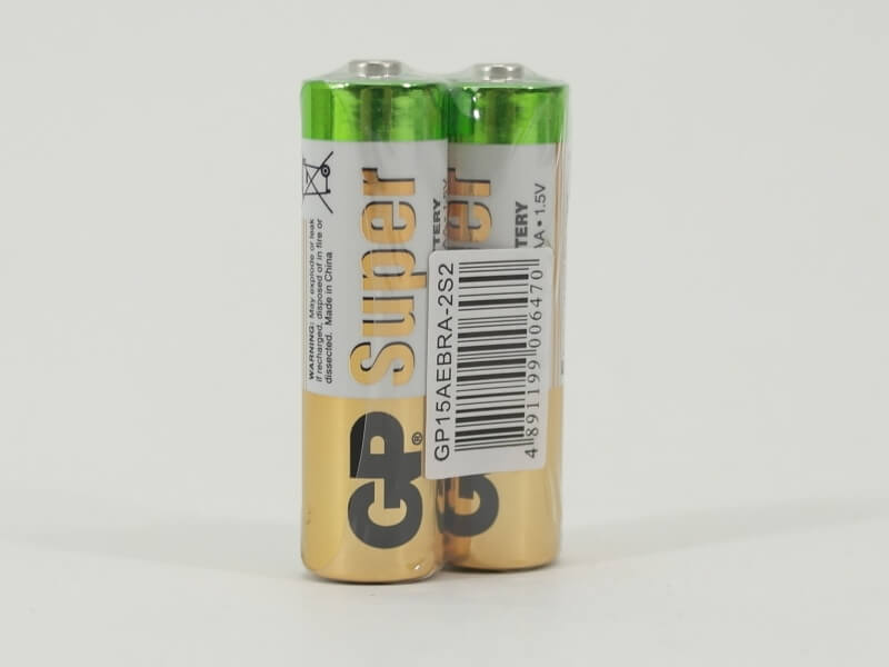 Батарейки пальчик GP 15А alkaline LR6 2шт в спайке 20326/20шт/10сп (Ф*), код: у6409