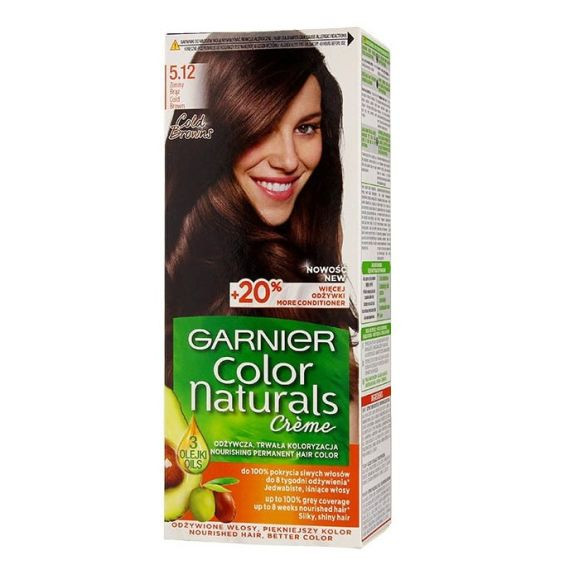 Краска для волос Garnier Color Naturals 5,12 Ледяной светлый шатен, код: у2741