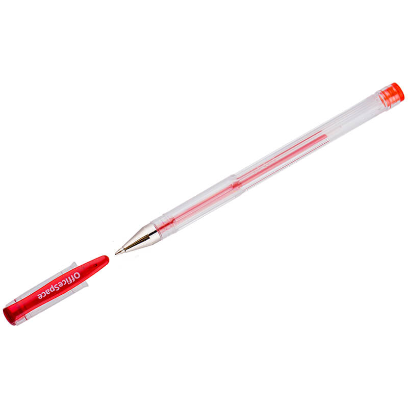 Ручка гел красная OfficeSpace 0.5 мм1720 180140 12шт/144шт (Ф*), код: у5886