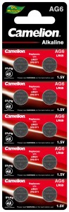 Батарейки на часы AG06 Хамелеон 370/921/на карте 10шт/цена за карту, код: Т0007