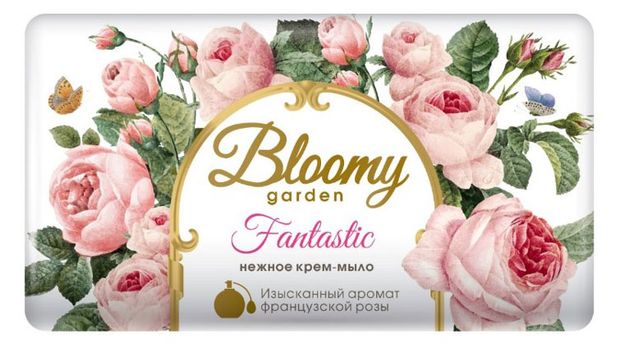 Мыло Весна 90 гр Bloomy garden/спайка 6 шт/24 шт, код: ф0670