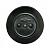 Розетка  отк проводка  1-ая РА16-У21  карб-керам с пружиной черная круглая Житомир /20шт (Ф*), код: ф0728