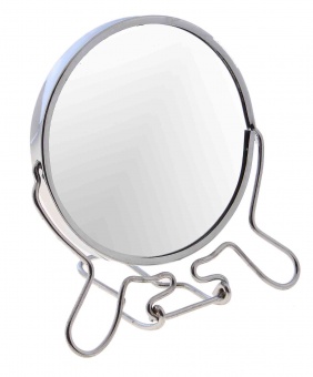 Косм Зеркало настольное  Металл 5 круглое  2х сторон. с увеличением (Ф*), код: Т2441