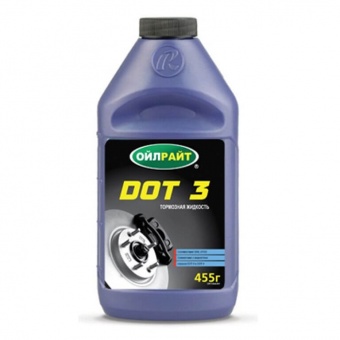 Жидкость тормозная автомобильная  250гр Дот-3 Оil Right, код: т6660