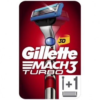 Станок/бритва для бритья GiIIette Мак 3 Турбо с 1 сменной кассетой, код: Р7981