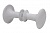 Дверная  ручка кнопка РК1-7 пластмасса белая/25шт (Ф*), код: Р3119