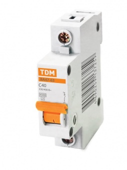 Автоматический  выключатель 16А  (12шт) TDM ВА47-63-1Р-4,5кА  409660, код: 37813