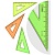 Линейка треугольник 10см Стамм строго 20шт (Ф*), код: 24207