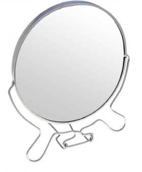 Косм Зеркало настольное  Металл 8 Круглое 19см 2-х  сторон. (Ф*), код: у4494